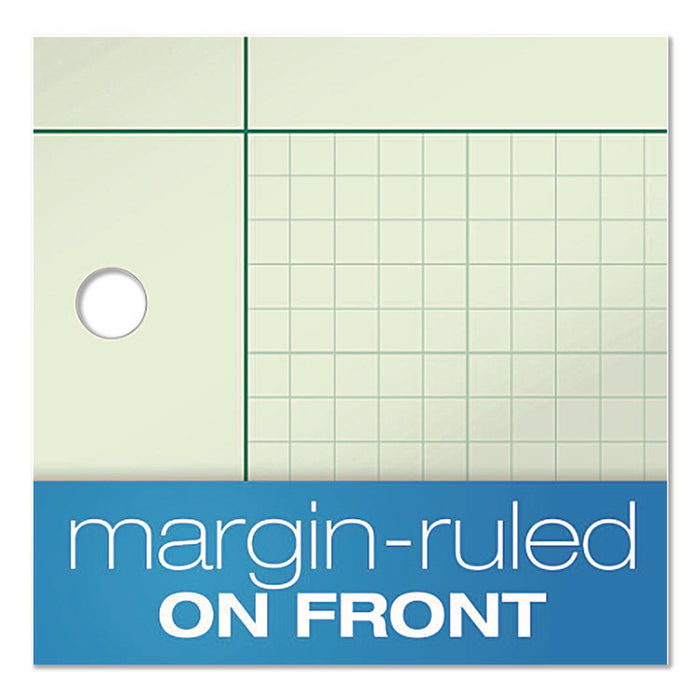 Evidence Engineer's Computation Pad, Quadrille Rule (5 sq/in, 1 sq/in), (100) Green-Tint 8.5 x 11 Sheets