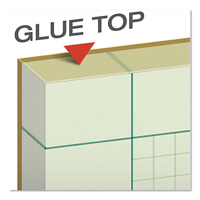 Evidence Engineer's Computation Pad, Quadrille Rule (5 sq/in, 1 sq/in), (100) Green-Tint 8.5 x 11 Sheets