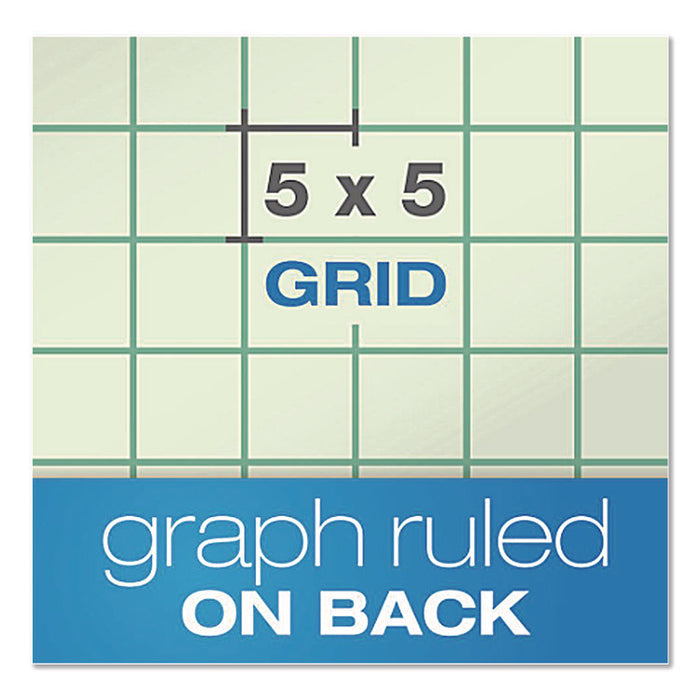 Evidence Engineer's Computation Pad, Quadrille Rule (5 sq/in, 1 sq/in), (200) Green-Tint 8.5 x 11 Sheets