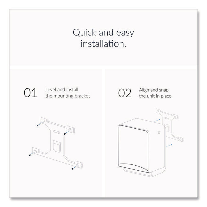 ICON Automatic Roll Towel Dispenser, 20.12 x 16.37 x 13.5, White Mosaic