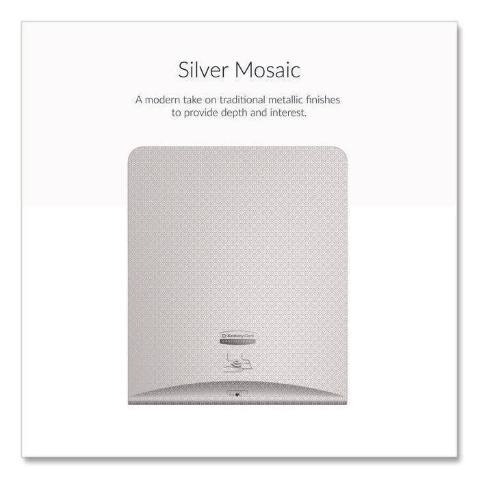 ICON Faceplate for Automatic Roll Towel Dispenser, 18.12 x 15.62 x 12.87, Silver Mosaic