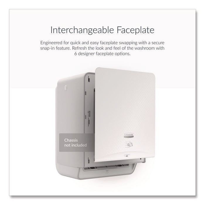 ICON Faceplate for Automatic Roll Towel Dispenser, 18.12 x 15.62 x 12.87, White Mosaic
