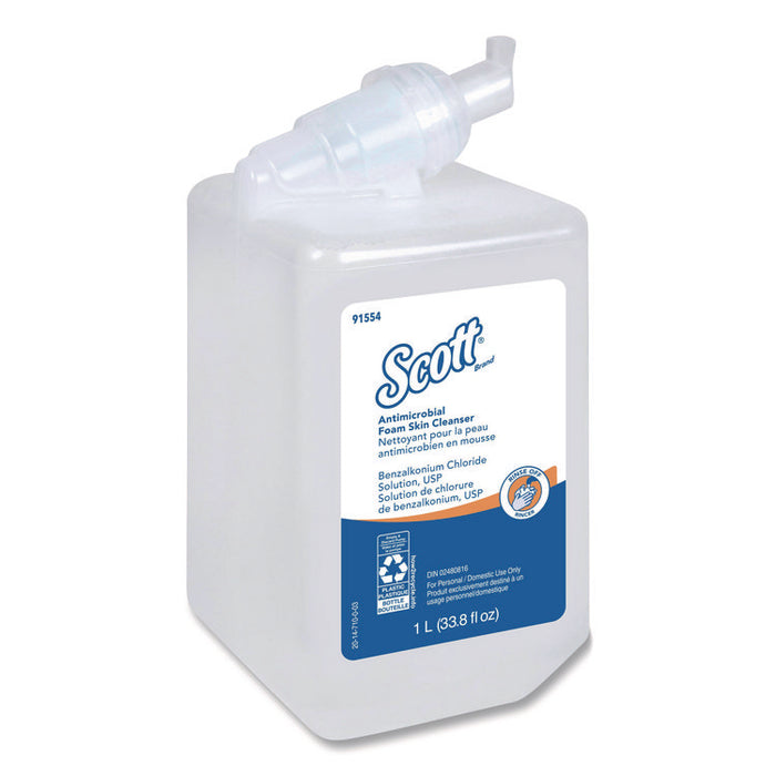 Antimicrobial Foam Skin Cleanser Refill, Fresh Scent, 1 L
