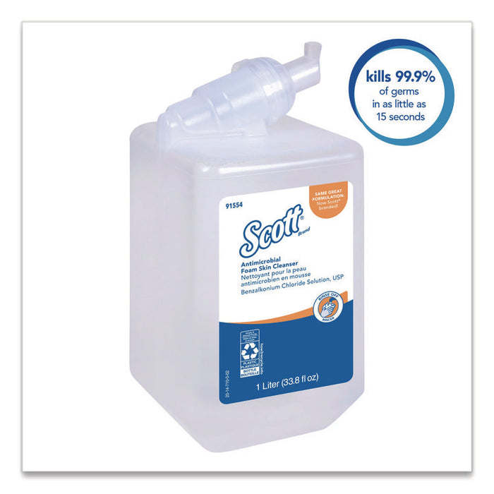 Antimicrobial Foam Skin Cleanser Refill, Fresh Scent, 1 L