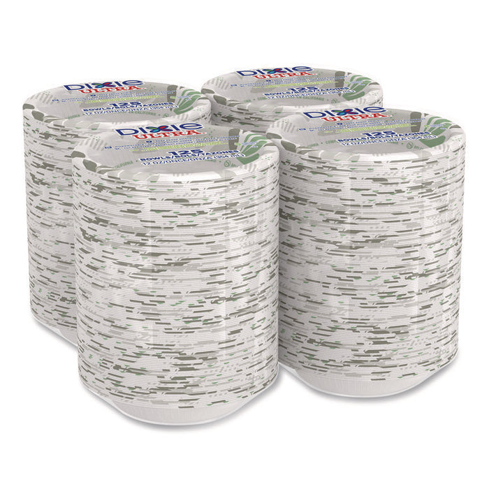 Pathways Heavyweight Paper Bowls, WiseSize, 12 oz, Green/Burgundy, 125/Pack