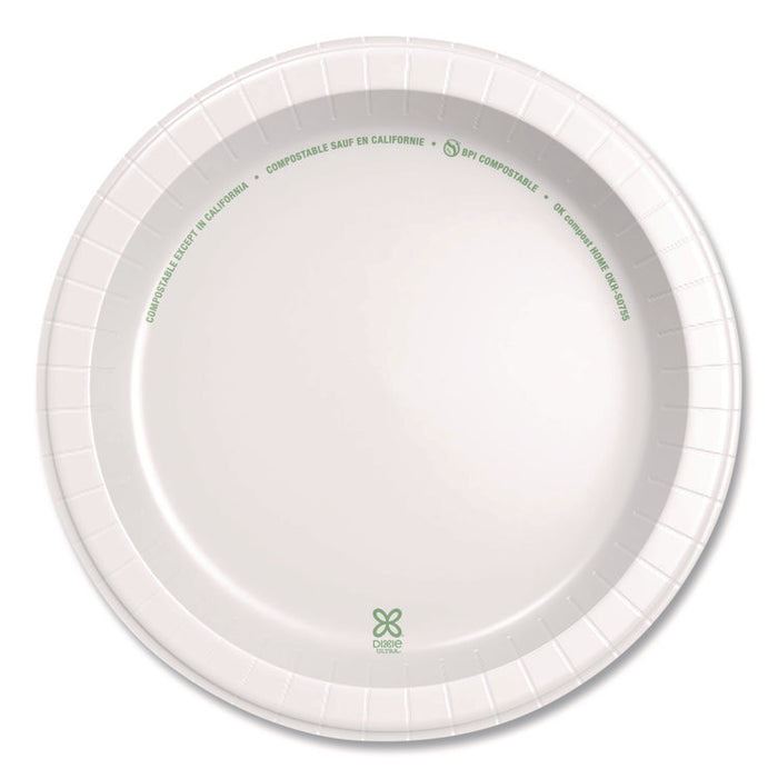 Heavy-Weight Paper Plates, 10" dia, White, 125/Pack, 4 Packs/Carton