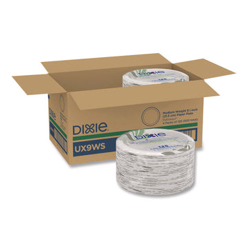 Dixie Foods Pathways Everyday Paper Plates - Breakroom - Pathways - Microwave Safe - 8.5" Diameter - White - Paper Body - 125 / Pack