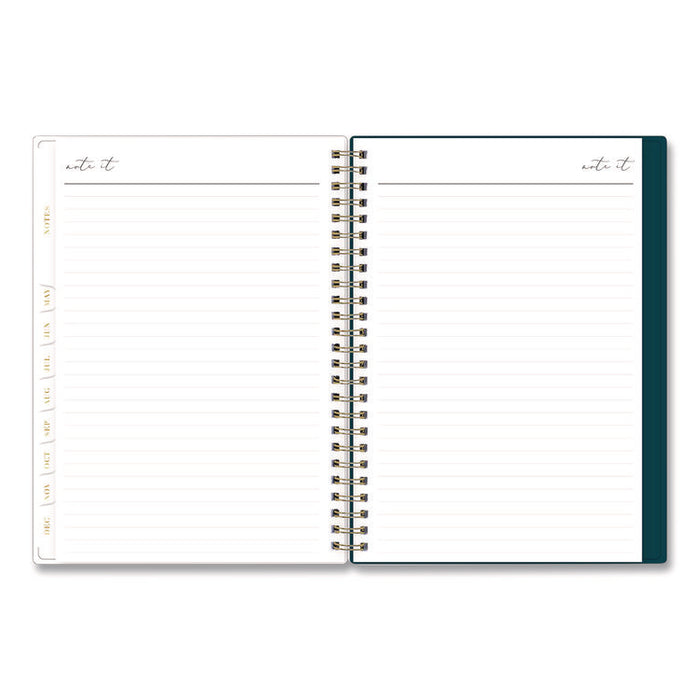 Life Note-It Dania Weekly/Monthly Planner, Floral Artwork, 8.63 x 5.88, Teal/Pink/Blue Cover, 12-Month (Jan to Dec): 2026