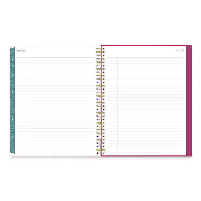 Kelly Ventura Magenta Bloom Weekly/Monthly Planner, Floral Artwork, 11 x 8.5, Multicolor Cover, 12-Month (Jan to Dec): 2026