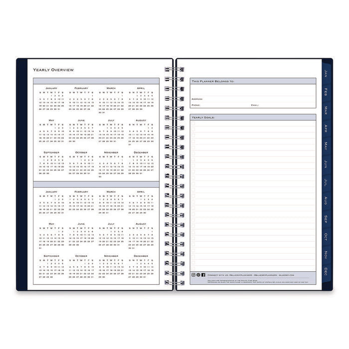 Passages Weekly/Monthly Planner, 8 x 5, Navy Cover, 12-Month (Jan to Dec): 2026