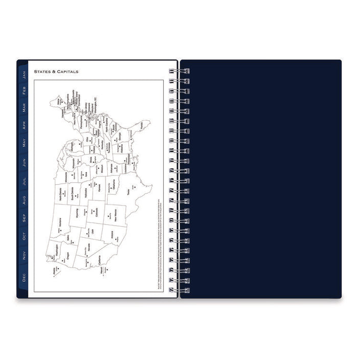 Passages Weekly/Monthly Planner, 8 x 5, Navy Cover, 12-Month (Jan to Dec): 2026