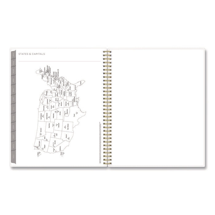Mimosa Weekly/Monthly Planner, 11 x 8.5, Floral Artwork, Yellow/Green/White Cover, 12-Month (Jan to Dec): 2026