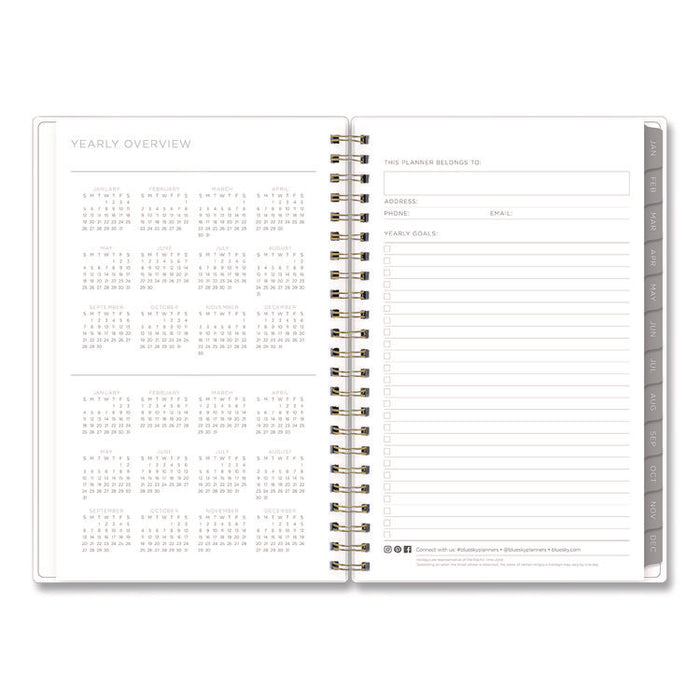 Mimosa Weekly/Monthly Planner, 8 x 5, Lemon Artwork, Yellow/Green/White Cover, 12-Month (Jan to Dec): 2026