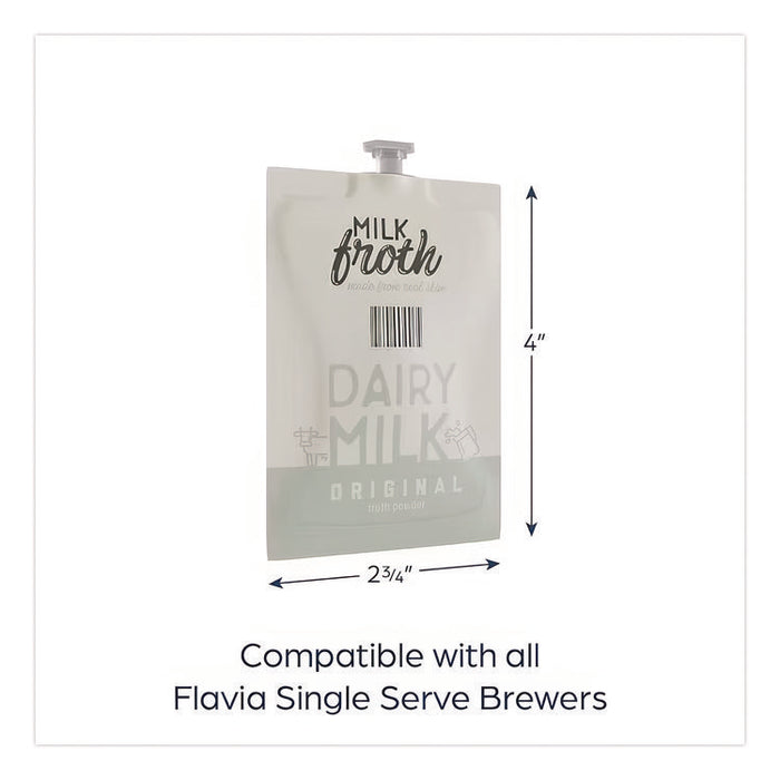 FLAVIA Real Milk Froth Freshpacks, 0.46 oz Packet, 72/Carton