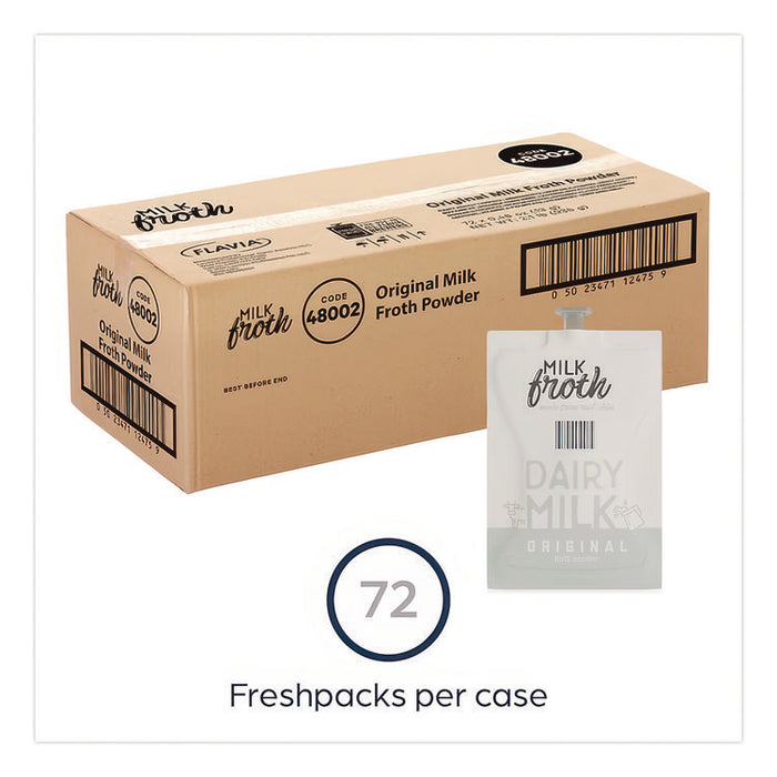 FLAVIA Real Milk Froth Freshpacks, 0.46 oz Packet, 72/Carton