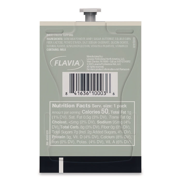 FLAVIA Real Milk Froth Freshpacks, 0.46 oz Packet, 72/Carton