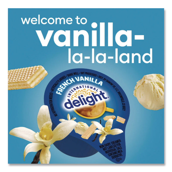 Flavored Liquid Non-Dairy Coffee Creamer, French Vanilla, 0.44 oz Mini Cups, 48/Box