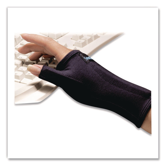 SmartGlove Flexible Wrist and Thumb Support Splint, Small, Fits Left Hand/Right Hand, Black