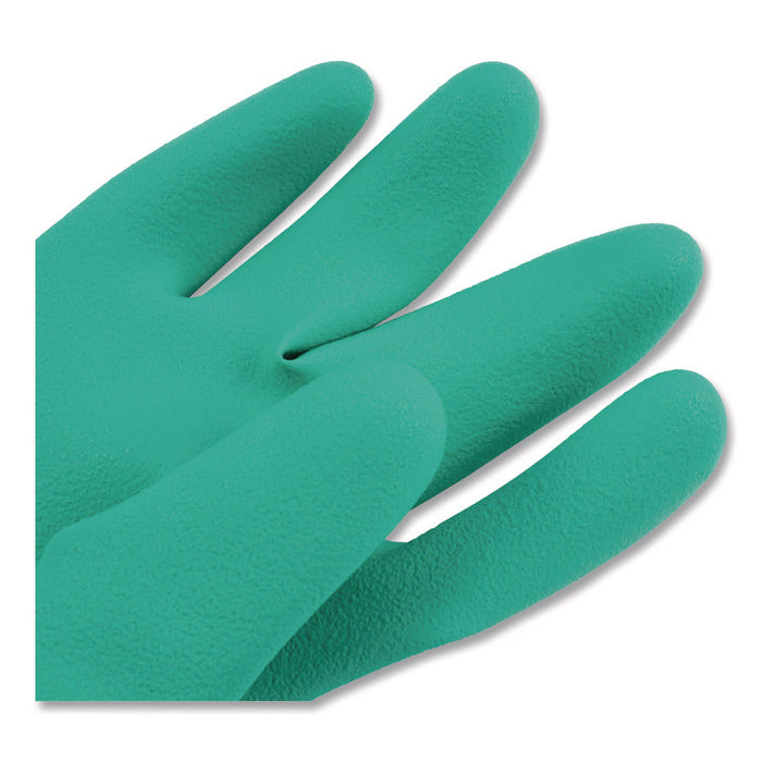 Nitrile Dishwashing Gloves, 21" Long, Large, Green, Pair