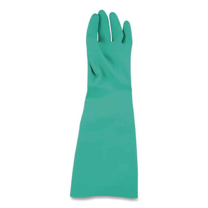Nitrile Dishwashing Gloves, 21" Long, Large, Green, Pair