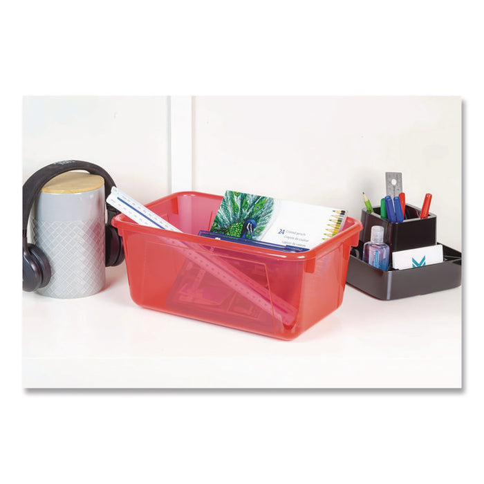 Cubby Bins, 12.2" x 7.8" x 5.1", Assorted Candy Colors, 5/Carton