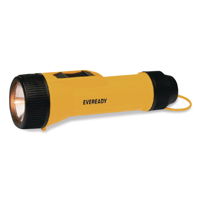LED Industrial Economy Flashlight, 2 D Batteries (Sold Separately), Yellow/Black