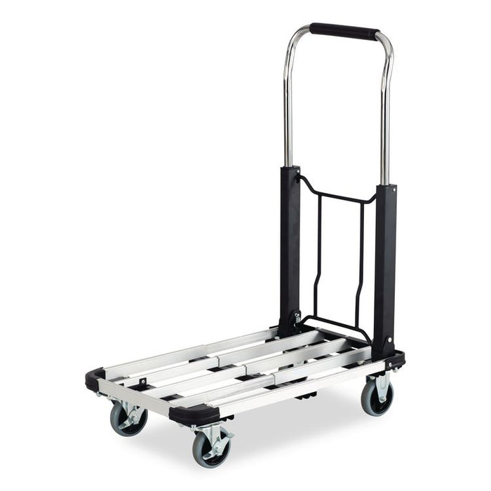 Stow-Away Collapsible Medium Hand Truck, 275 lb Capacity, 19 x 17.75 x 38.75, Aluminum