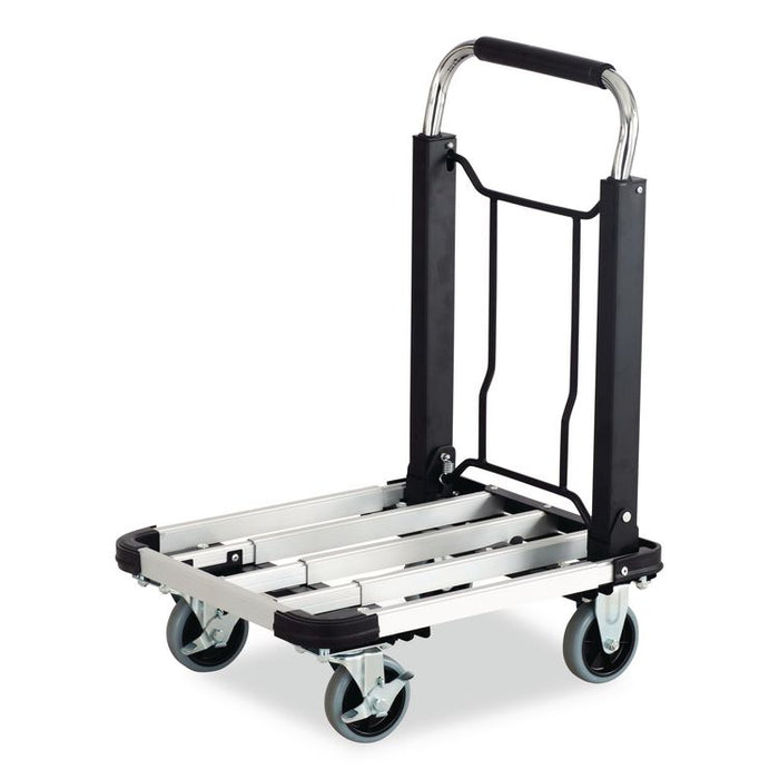 Stow-Away Collapsible Medium Hand Truck, 275 lb Capacity, 19 x 17.75 x 38.75, Aluminum