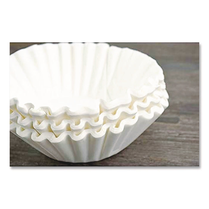 Flat Bottom Coffee Filters, 12 Cup Size, 250/Pack, 12 Packs/Carton