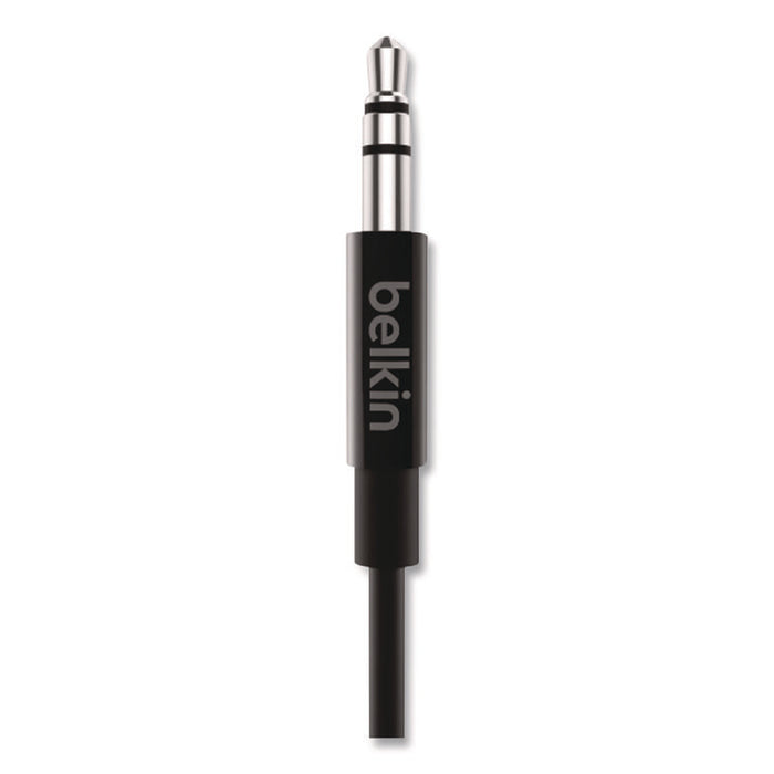 RockStar 3.5mm Audio Cable with USB-C Connector, 3 ft, Black
