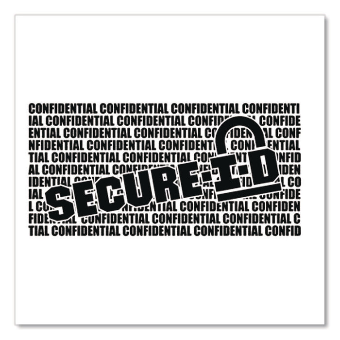 SercureID Roller Stamp, Confidential/Obscures Data, 1.5", Black Ink