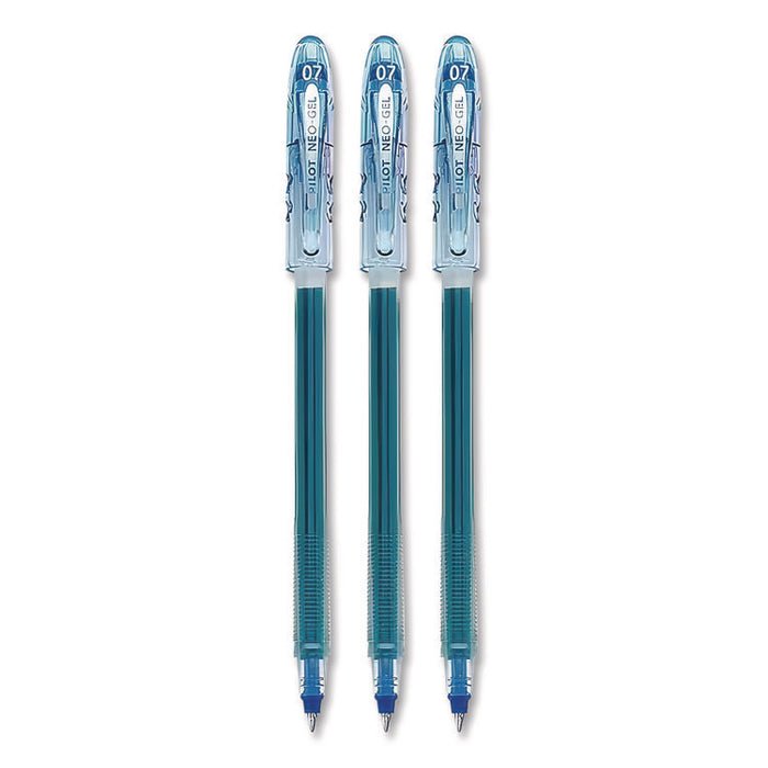 Neo-Gel Gel Pen, Stick, Fine 0.7 mm, Blue Ink, Translucent Blue Barrel, 48/Pack