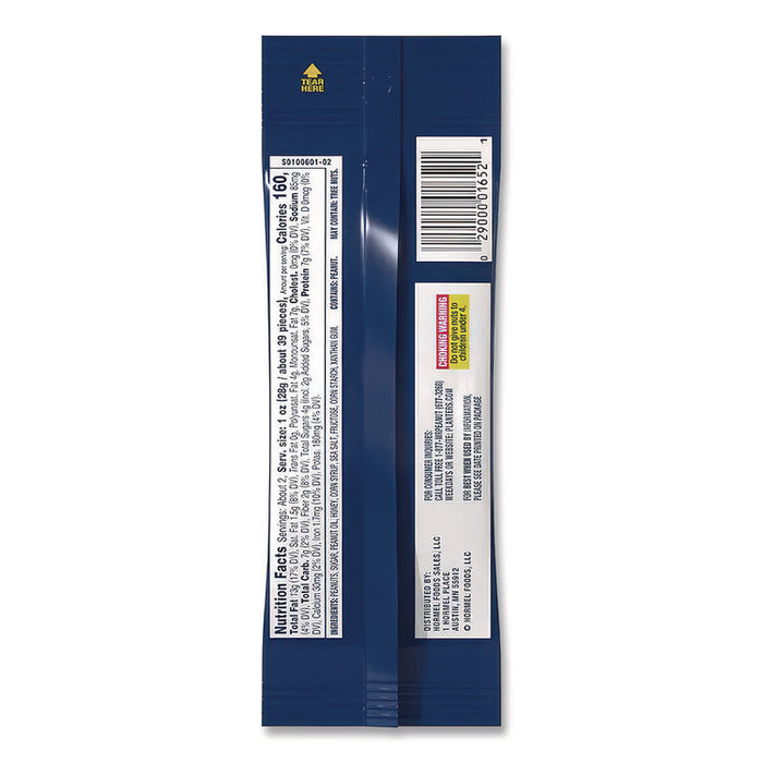 Honey Roasted Peanuts, 2.5 oz Tube, 15/Box