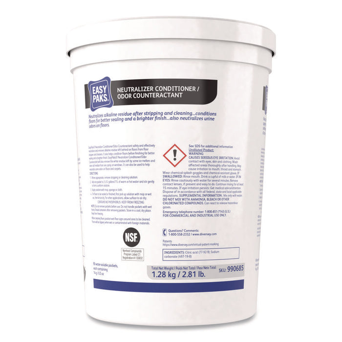 Neutralizer Conditioner/Odor Counteractant, Unscented, 0.5 oz Packets, 90/Tub