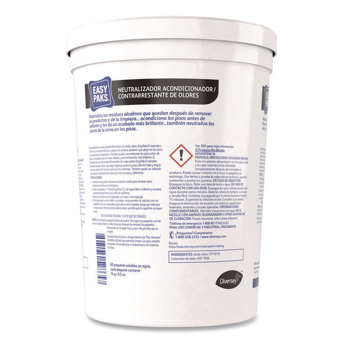 Neutralizer Conditioner/Odor Counteractant, Unscented, 0.5 oz Packets, 90/Tub