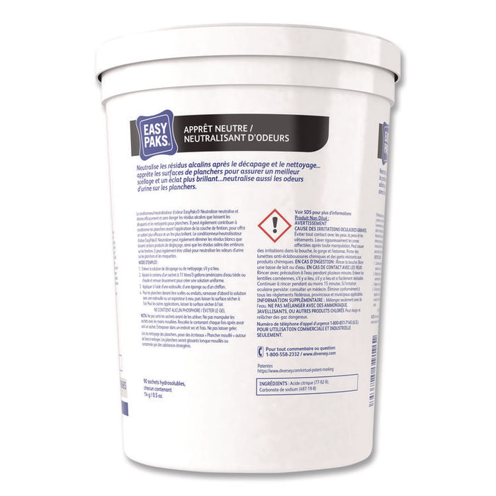 Neutralizer Conditioner/Odor Counteractant, Unscented, 0.5 oz Packets, 90/Tub