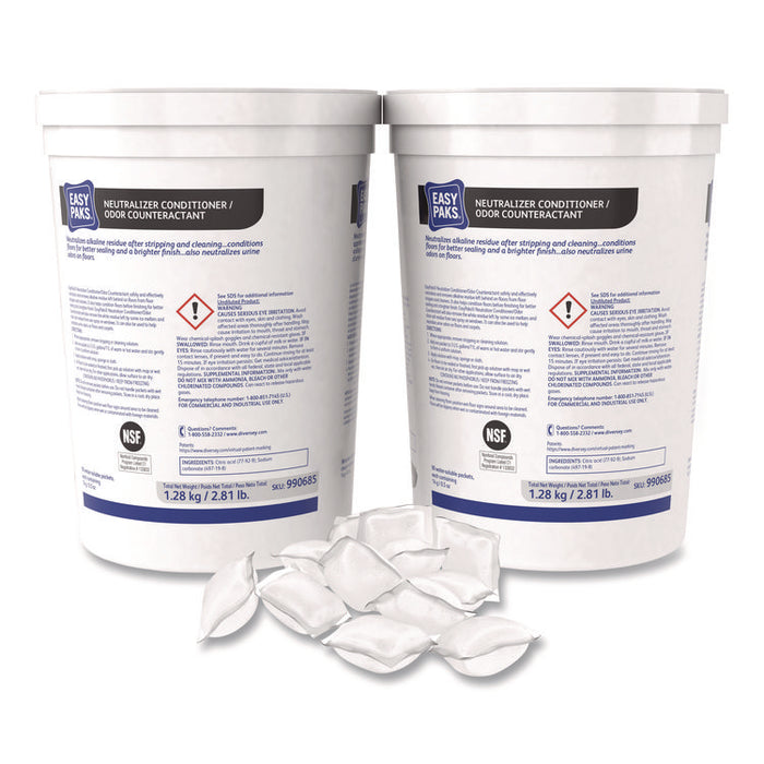 Neutralizer Conditioner/Odor Counteractant, Unscented, 0.5 oz Packets, 90/Tub