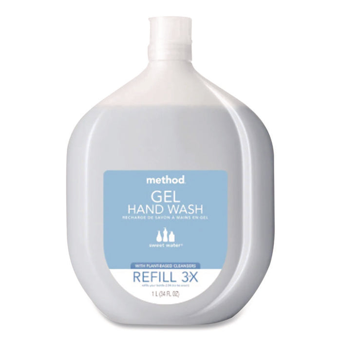 Gel Hand Wash Refill, Sweet Water Scent, 34 oz
