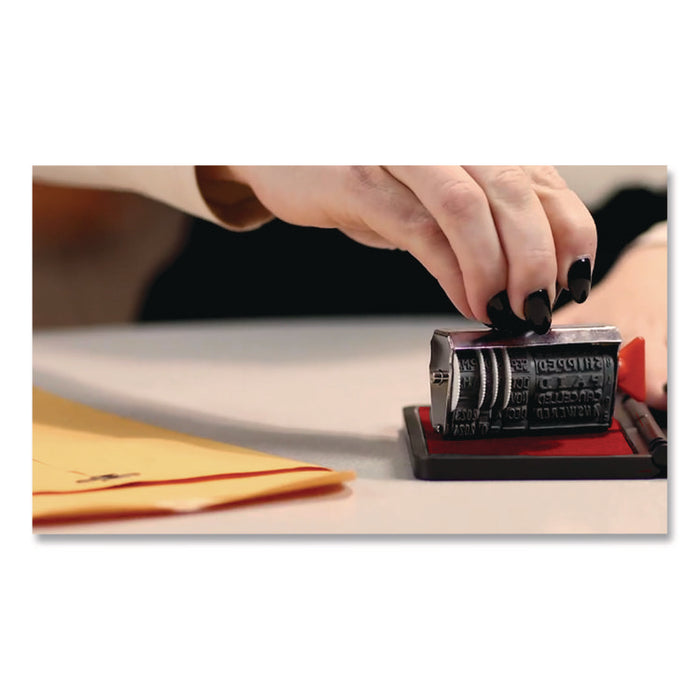 2000 PLUS One-Color Felt Stamp Pad, #1, 4.25" x 2.75", Red