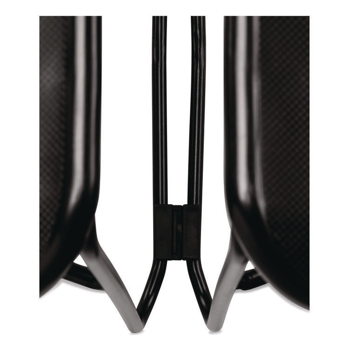 850 Series Multi-Purpose Ultra Compact Stack Chair, Supports Up to 300 lbs, 17" Seat Height, Black Seat/Back/Base, 4/Carton
