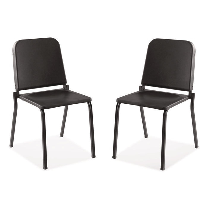 8200 Series Melody Music Chair, Supports Up to 300 lbs, 17.5" Seat Height, Black Seat, Black Back, Black Base, 2/Pack