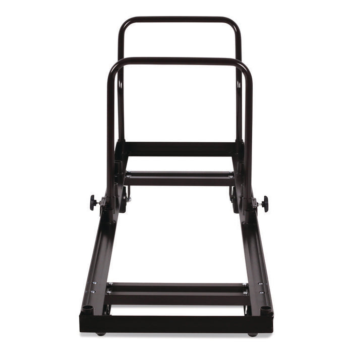 Folding Chair Dolly For Vertical Storage, Metal, 1,100 lb Capacity, 19.25" x 81" x 38.5", Brown