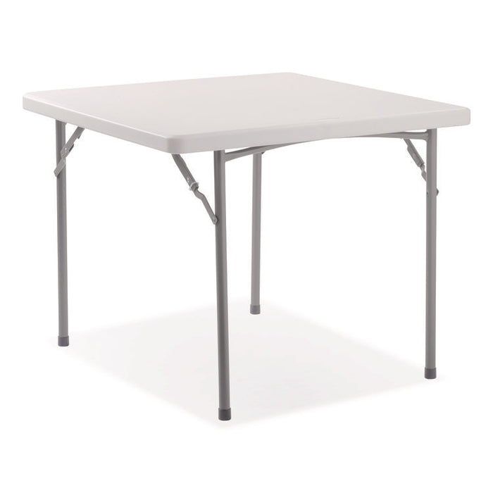 Heavy-Duty Folding Table/Folding Chair Set, 36" x 36" x 29.5", Speckled Gray Top, Gray Legs, 4/Carton, 2 Carton/Bundle