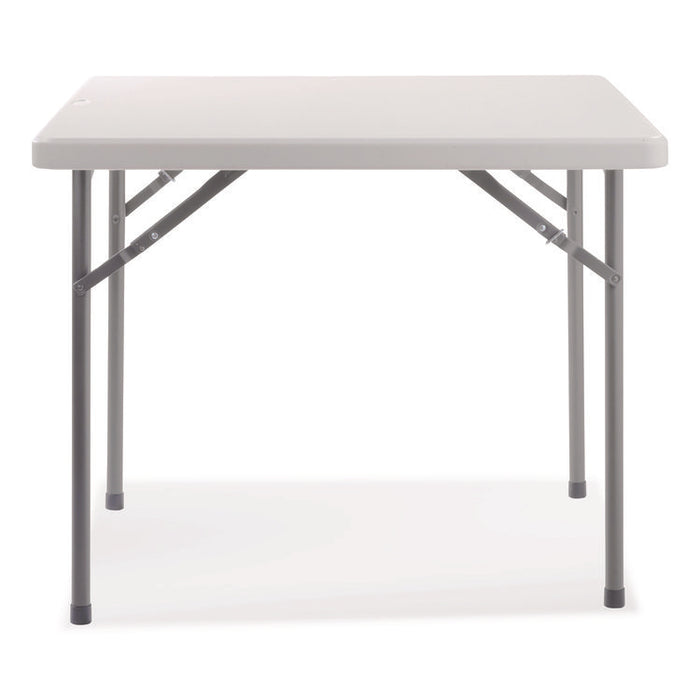 Heavy-Duty Folding Table/Folding Chair Set, 36" x 36" x 29.5", Speckled Gray Top, Gray Legs, 4/Carton, 2 Carton/Bundle