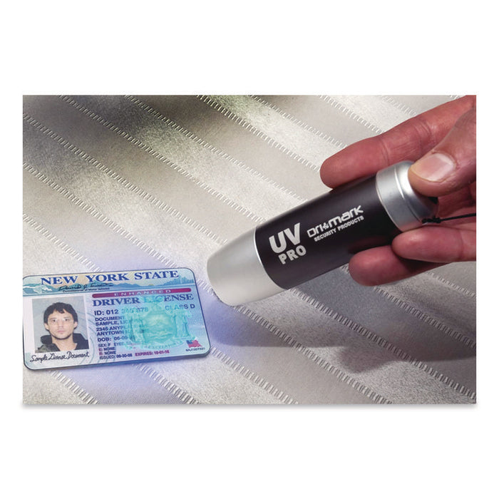 UV Pro Ultraviolet Counterfeit Detector for USD and Most International Currencies, Black/Silver