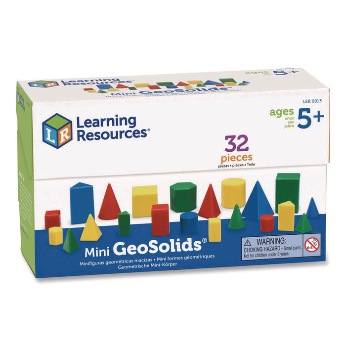 Mini GeoSolids, Grades K to 5, 32 Pieces