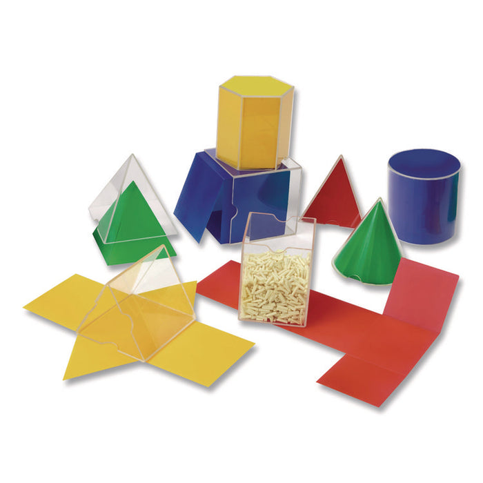 Folding Geometric Shapes, Grades 2 to 6, 16 Pieces