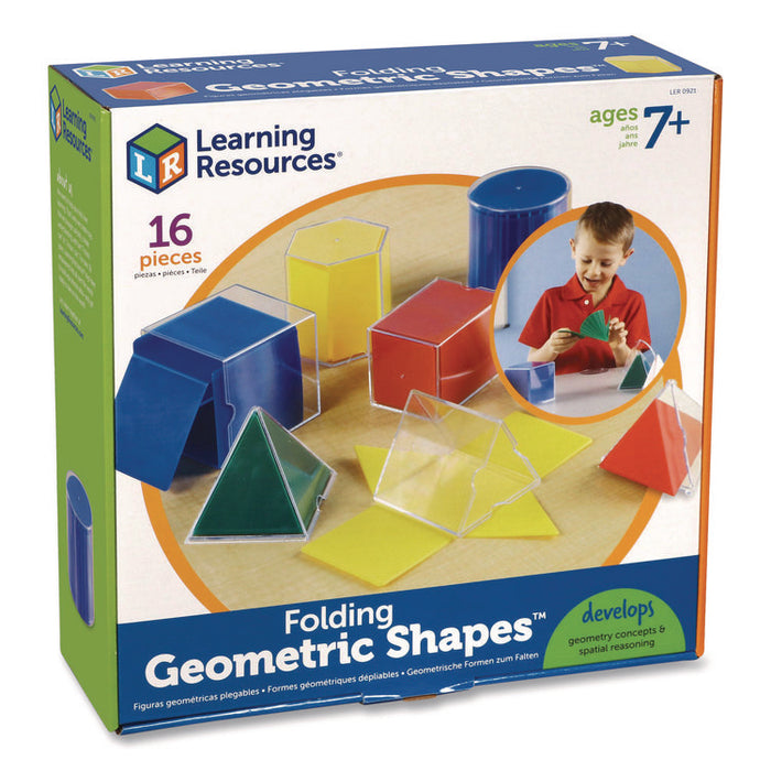Folding Geometric Shapes, Grades 2 to 6, 16 Pieces