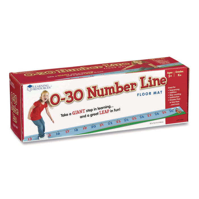 0-30 Number Line Floor Mat, Grades K to 5