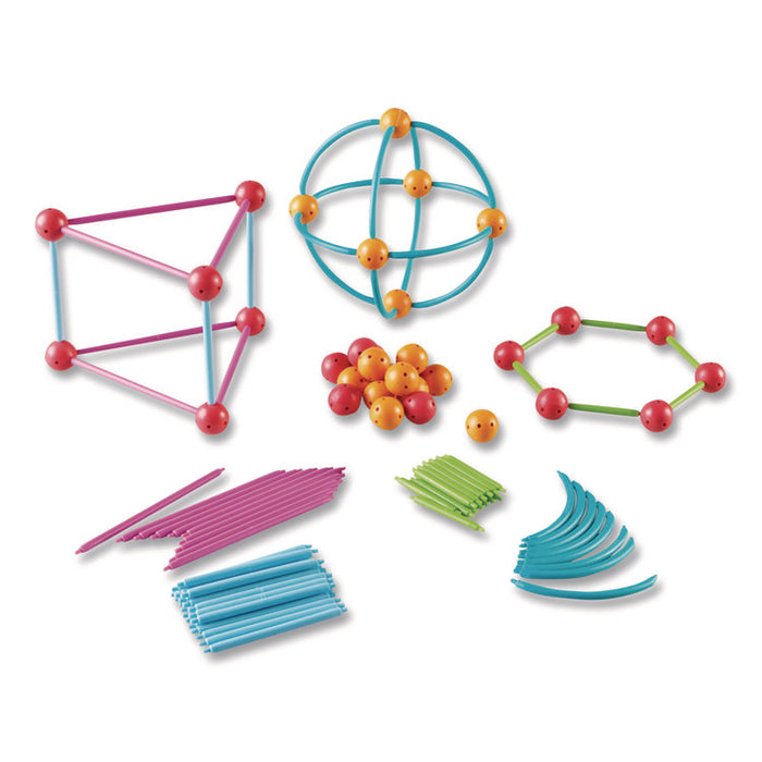 Geometric Shapes Building Set, Grades K to 5, 170 Pieces